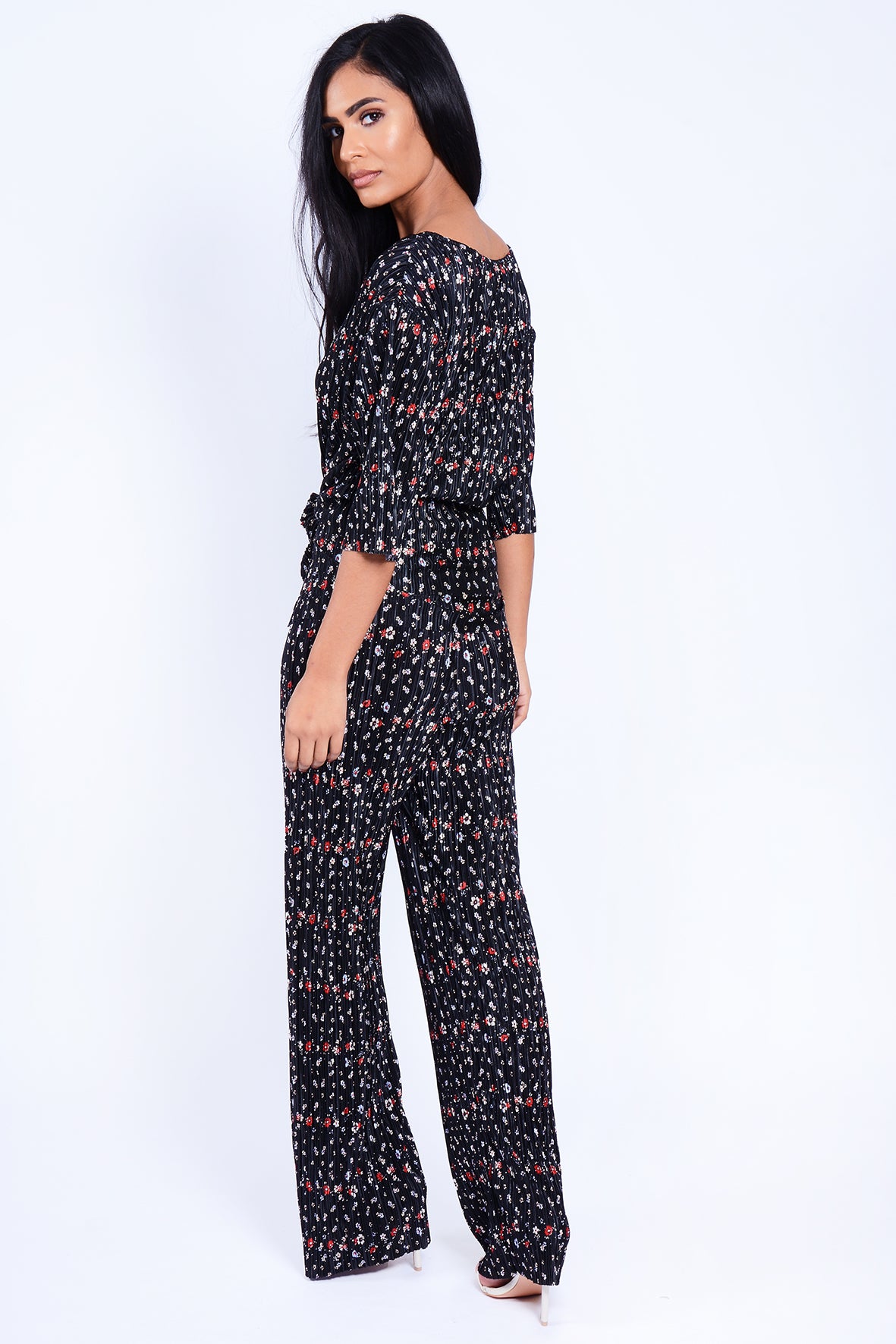 TIE FRONT LOUNG SET FLORAL