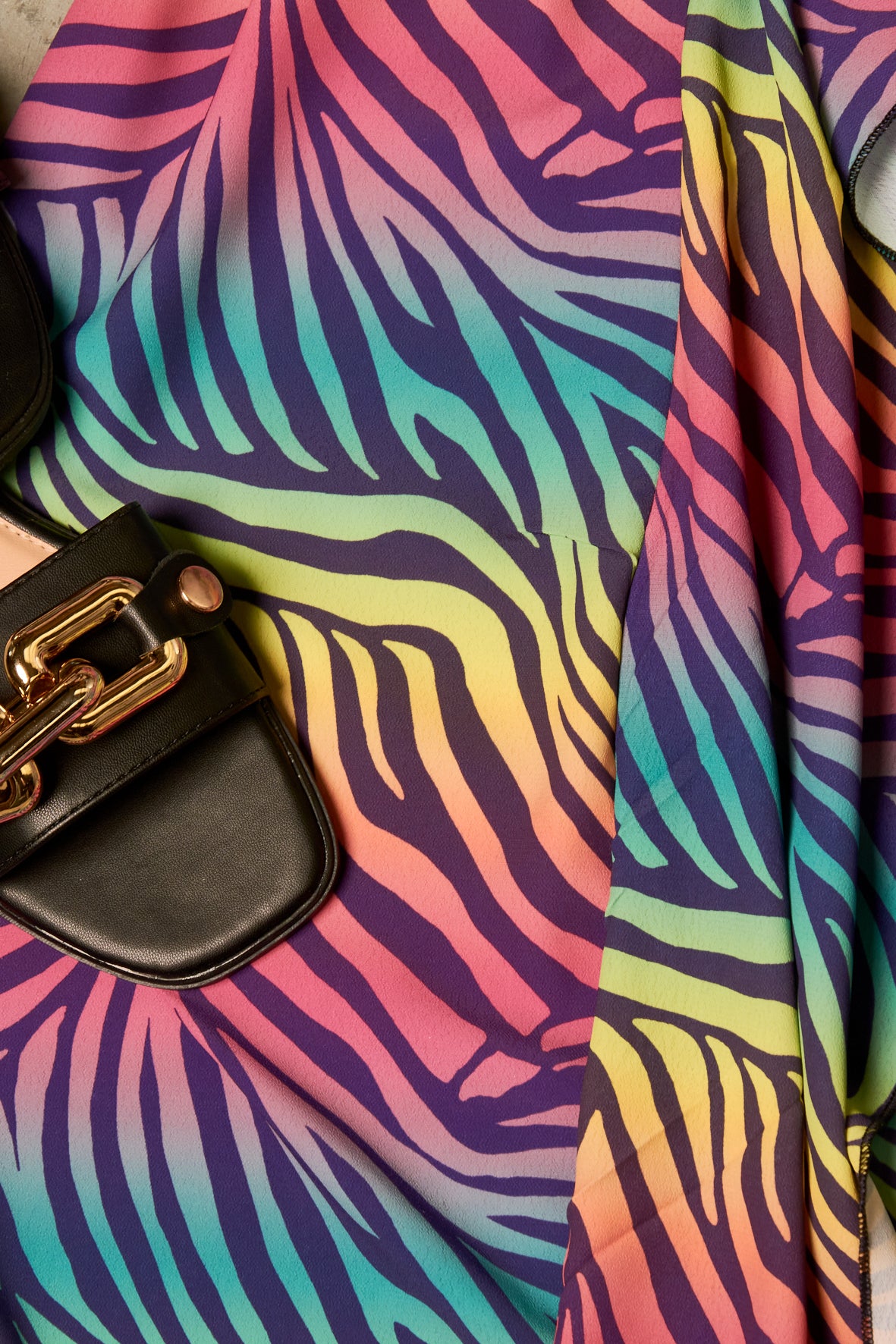 MULTI COLOUR ANIMAL PRINT DRESS CH2340