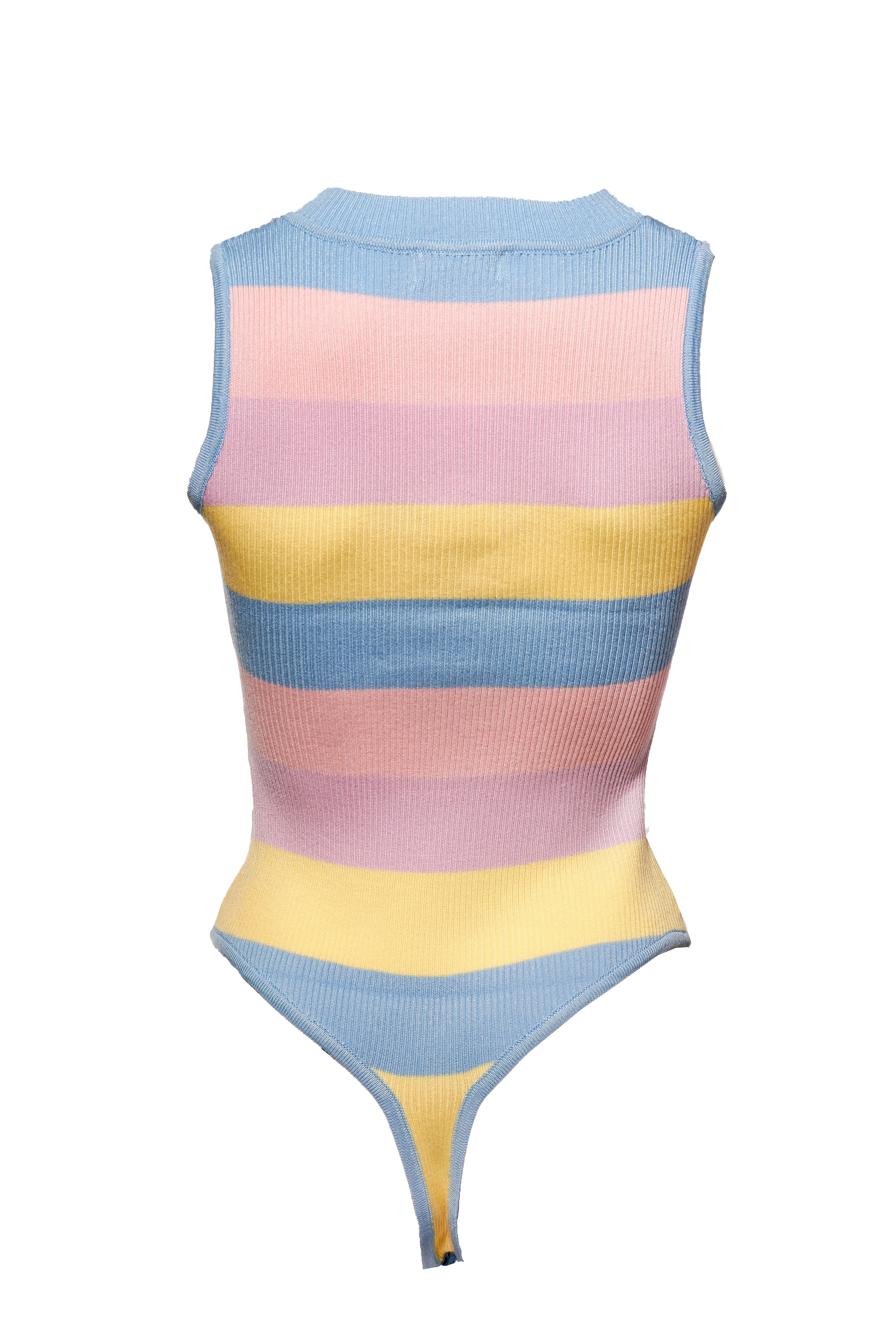 RAINBOW V-NECK BODYSUIT