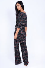 TIE FRONT LOUNG SET FLORAL