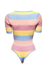 RAINBOW STRIPE BODYSUIT MULTI