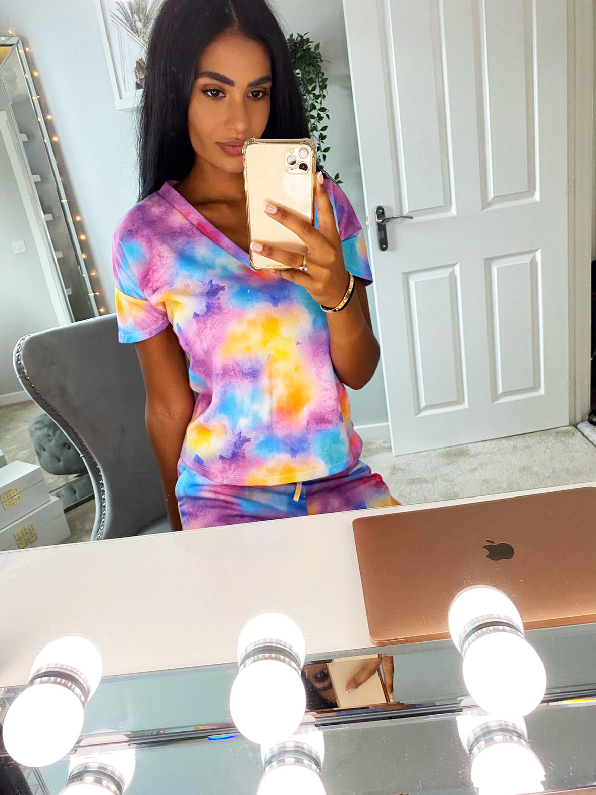 TIE DYE LOUNGE SET VARIOUS COLOURS